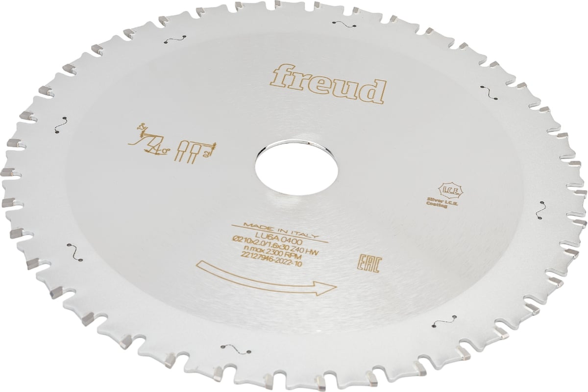 Диск пильный по железу LU6A (210х30 мм; 40Z) Freud LU6A0400