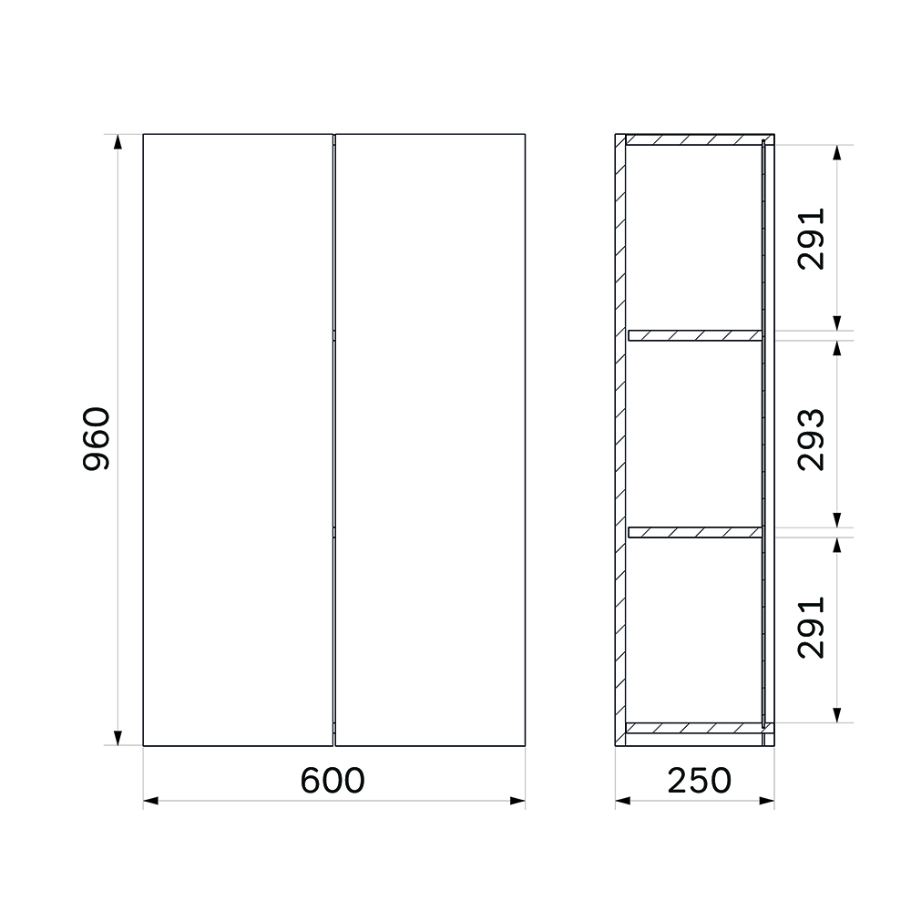 Шкаф подвесной Am.Pm X-Joy 60 см белый глянец M85CHX0602WG
