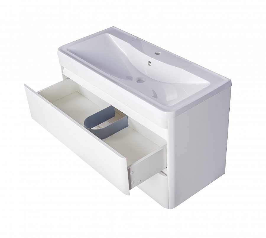 Тумба с раковиной Style Line Атлантика 90 см подвесная