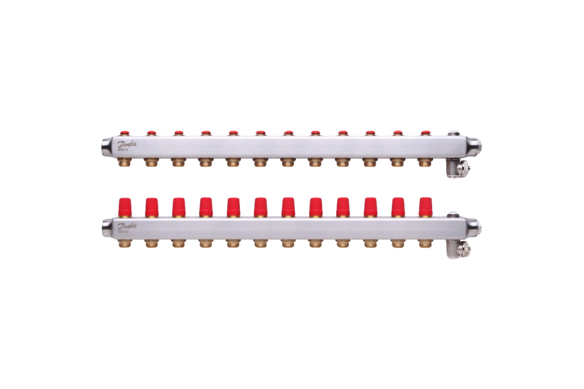 Коллекторы Danfoss SSM-12 для 12 контуров 088U0812