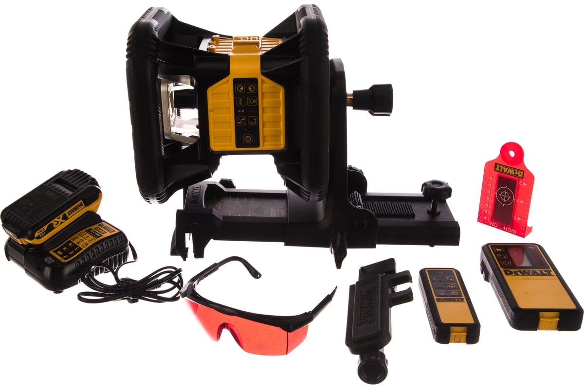 Ротационный лазерный уровень с красным лучом DeWalt DCE079D1R-QW