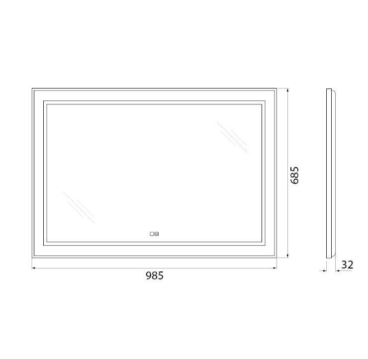 Мебель для ванной BelBagno Kraft 100 см со столешницей, 1 ящик, полка Rovere Nebrasca Nature