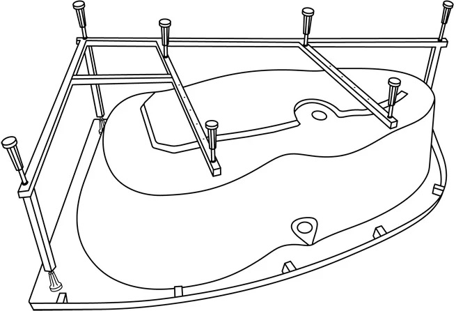 Каркас для ванн Excellent MR-07 Newa