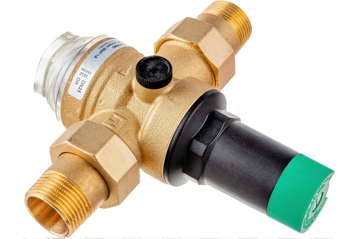 Клапан понижения давления на холодную воду Honeywell диапазон регулировки 1.5-6 атм D06F-1"A