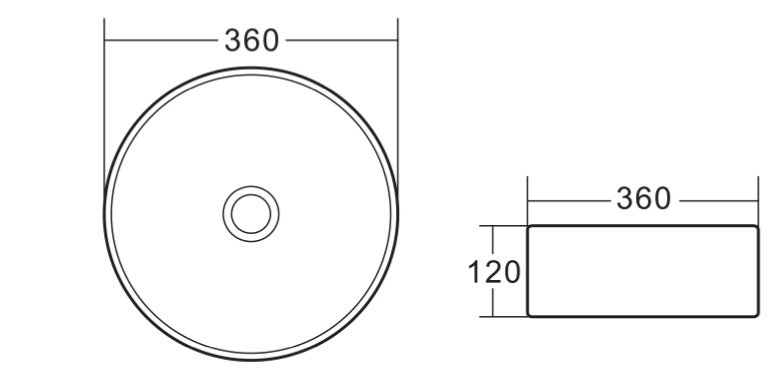 Раковина BelBagno BB1357 36 см белая матовая