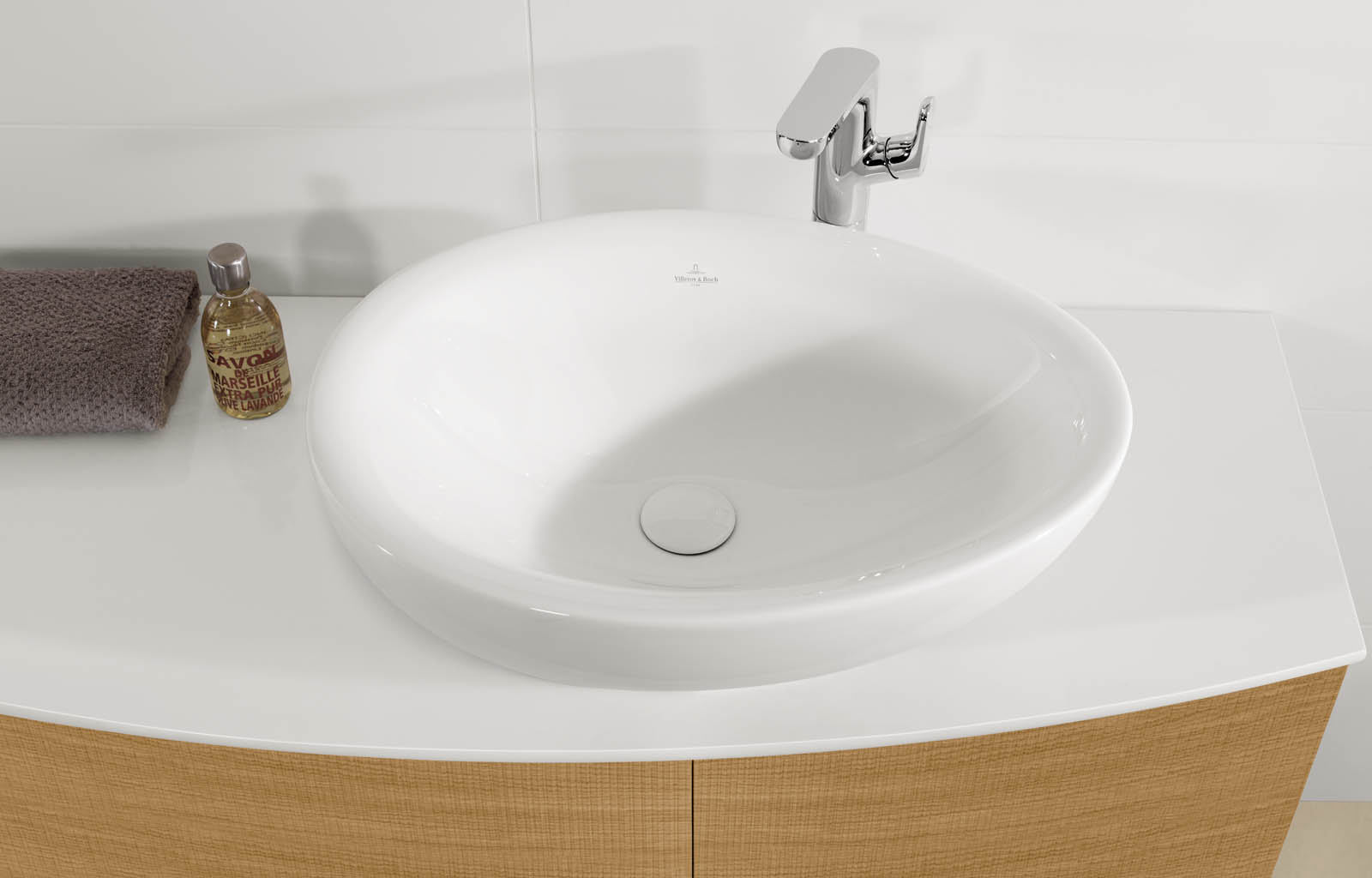 Мебель для ванной Villeroy&Boch Aveo New Generation 131.6 см, светлый дуб