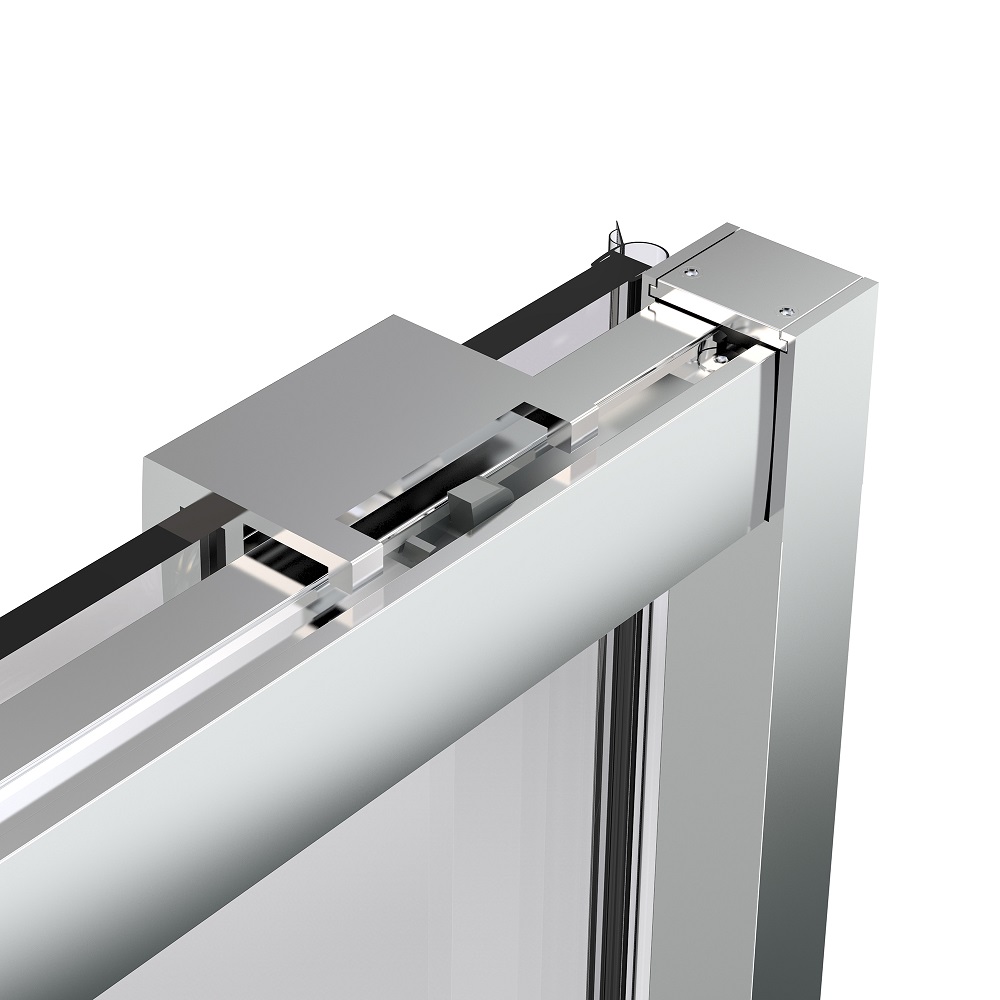 Душевая дверь Vincea Stella VDS-1ST110CLGM 110x200 вороненая сталь, прозрачная