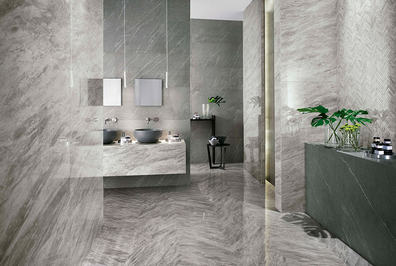 Керамогранит Atlas Concorde Marvel Stone Bardiglio Grey 45x90 см, AZR1