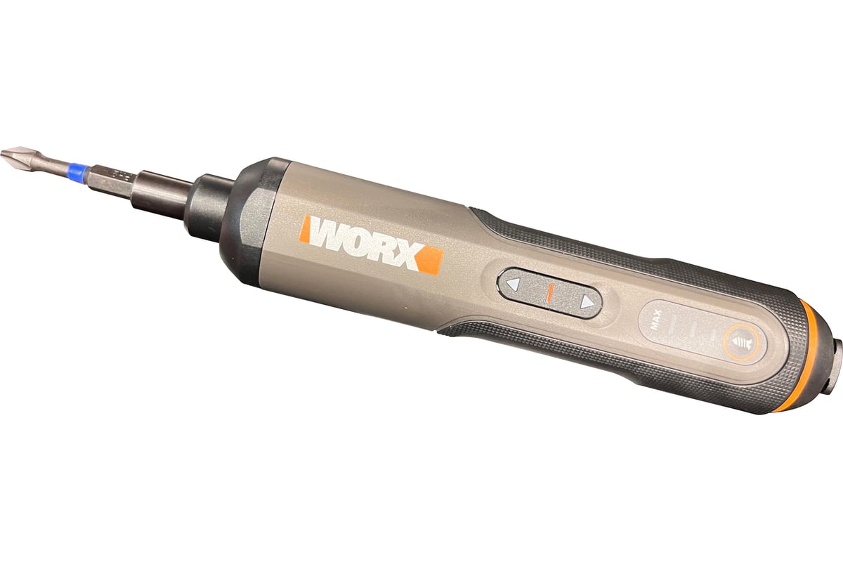 Аккумуляторная отвертка Worx 4В, 5Нм, 1,5Ач, набор оснастки WX240