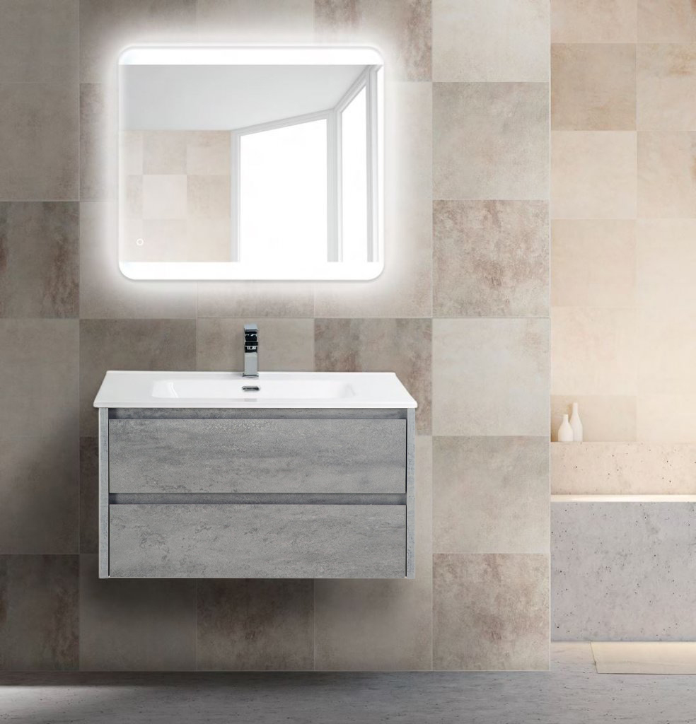 Мебель для ванной BelBagno Kraft 90 см Cemento Grigio