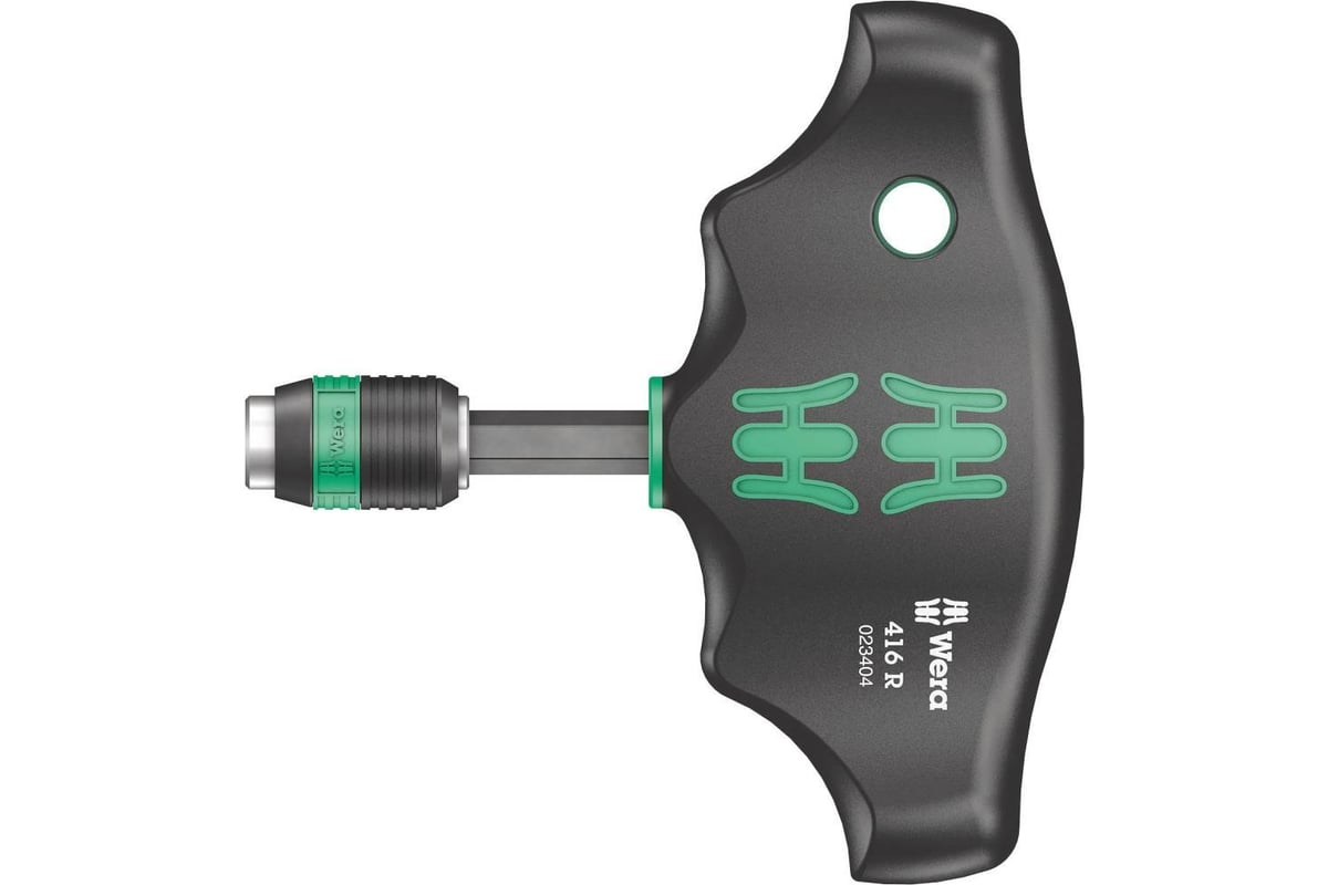 Рукоятка-битодержатель WERA Т-образная, с патроном Rapidaptor, 1/4" x 45 мм WE-023404