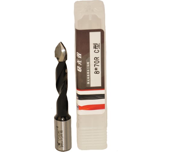 Сверло для сквозных отверстий KWS HW 8х43х70 Z=2 R K6 4040-01003-C0870R