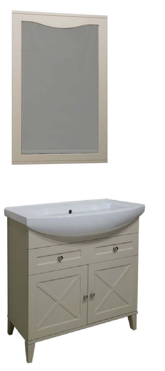 Мебель для ванной Caprigo Torino 75 см, 1 ящик, 2 дверцы, оливин