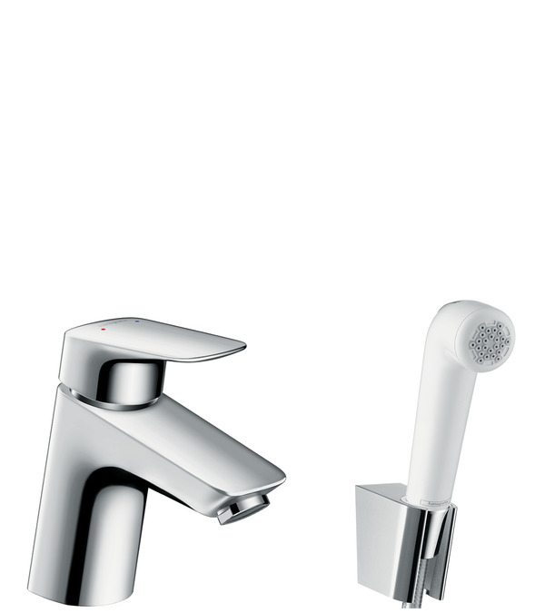 Смеситель для раковины Hansgrohe Logis 71290000 с гигиен. душем