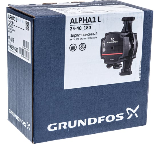 Циркуляционный насос Grundfos ALPHA1 L 25-40 99199611