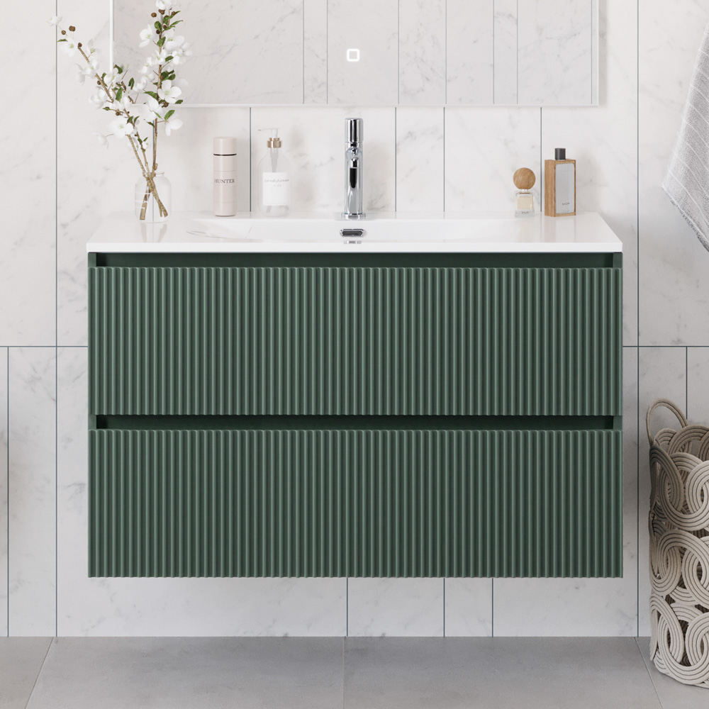 Мебель для ванной BelBagno Uno 100 см Еловый матовый