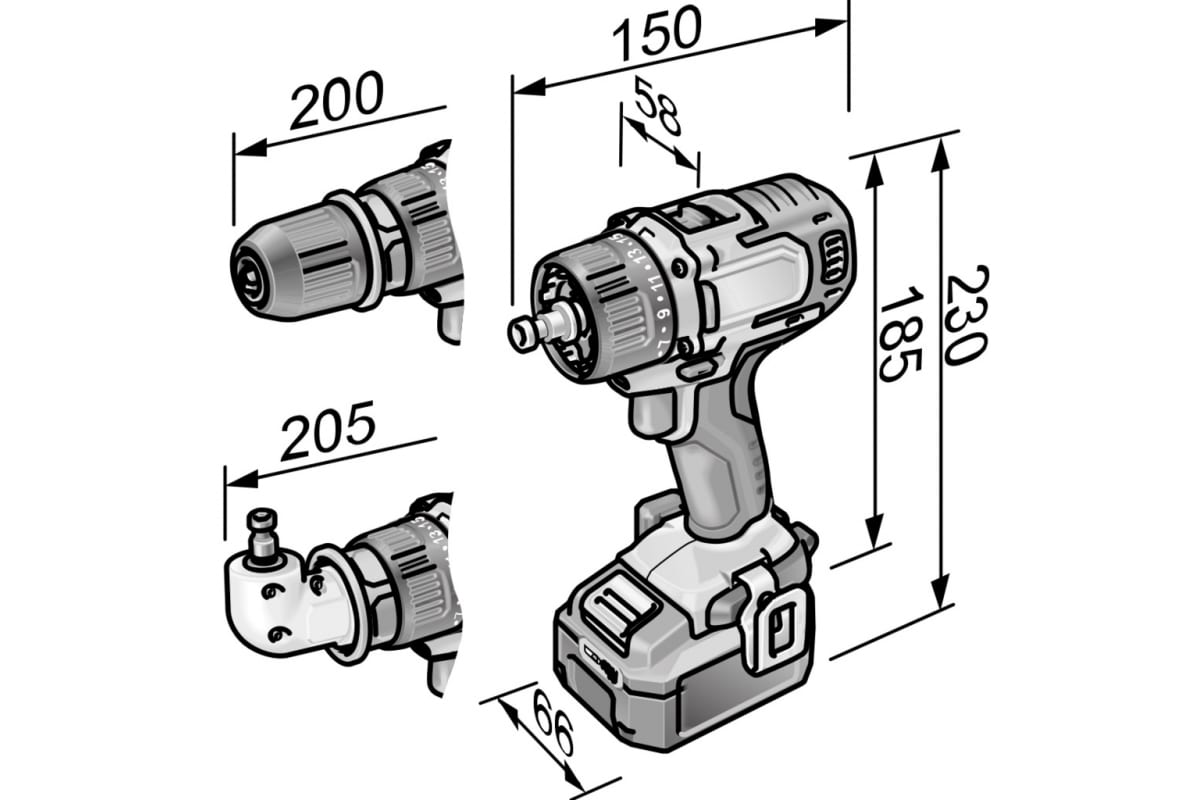 Беспроводная ударная дрель-шуруповерт Flex PD 2G 10.8-EC/6.0 Set 462772
