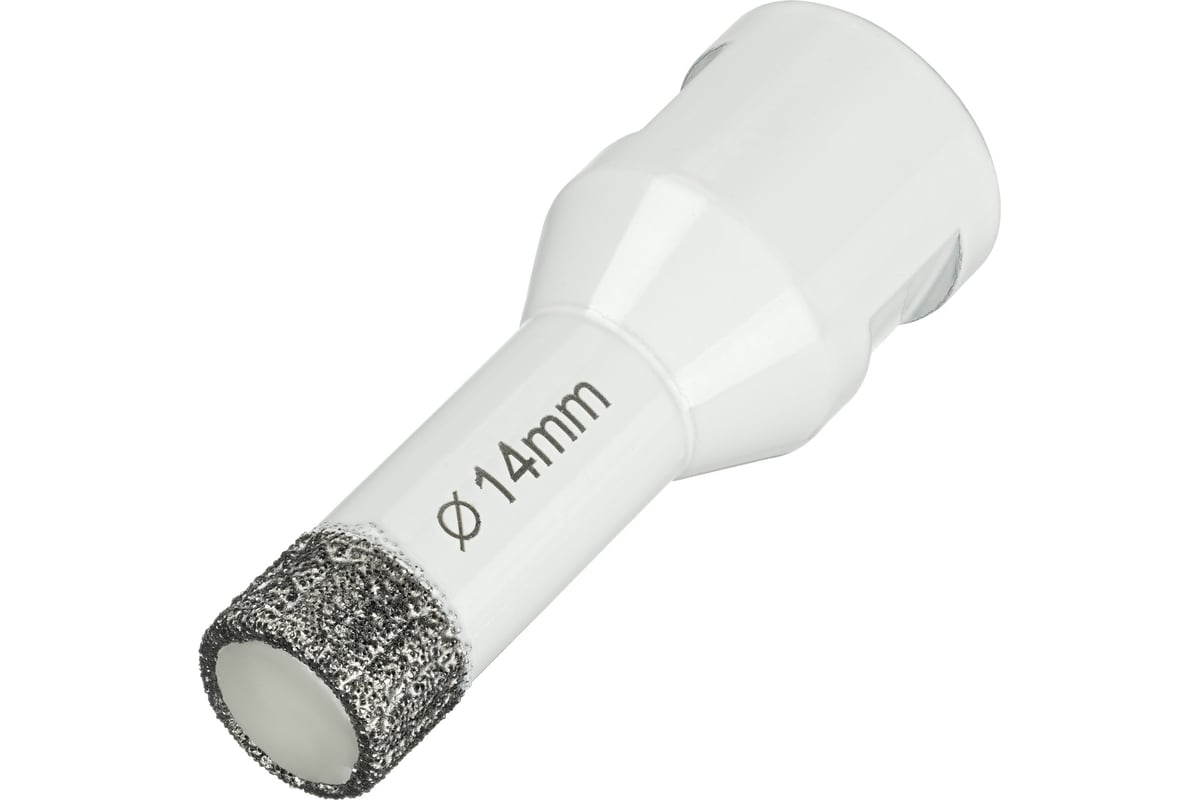 Коронка алмазная по керамограниту 14 мм, M14 на УШМ Diamond Industrial DIDKVP14M14