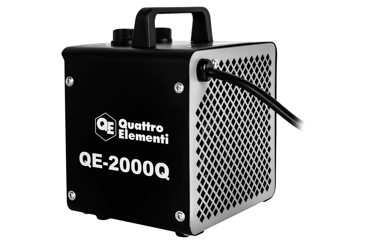 Керамический электрический нагреватель воздуха Quattro Elementi QE-2000Q КУБ (1,0/2,0 кВт, 140 м.куб/ч, площадь обогрева 20 м2) 915-960