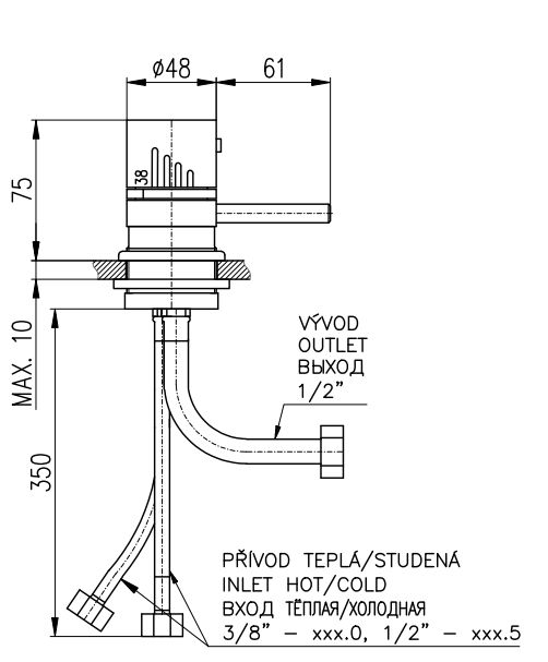 Ручка Rav Slezak DT268.5 термостат