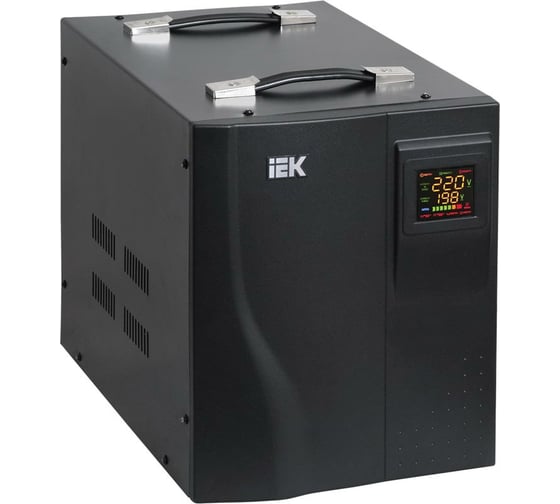 Переносной стабилизатор напряжения (1/220, 10кВА) IEK HOME СНР ИЭК IVS20-1-10000