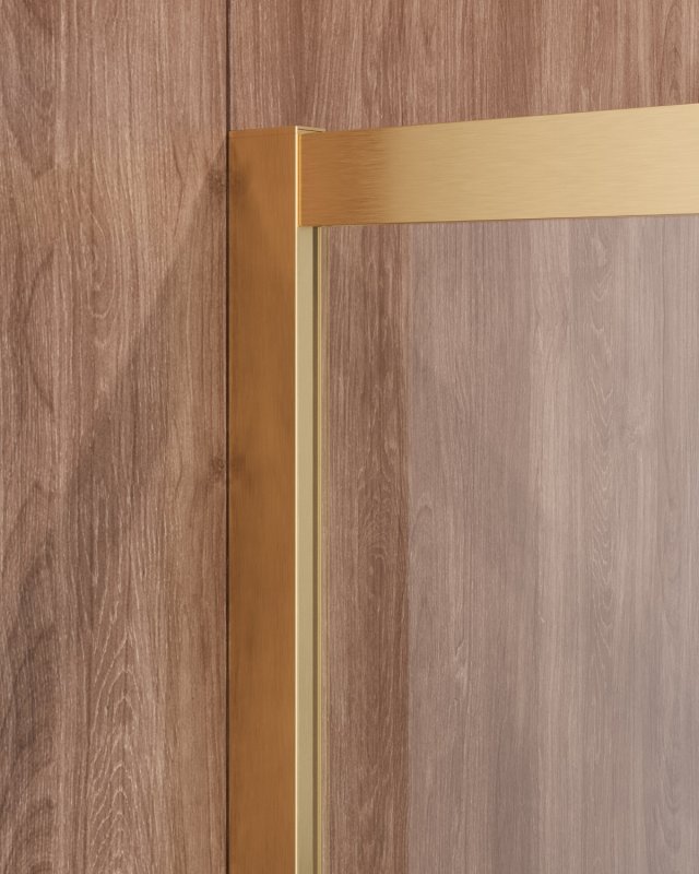 Душевой уголок Cezares MOLVENO-A-22-100+20-C-BORO-IV 120x120 прозрачный, брашированное золото