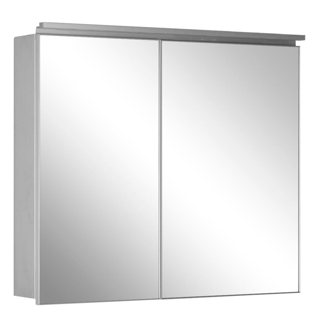 Зеркальный шкаф De Aqua Алюминиум 100 см, с подсветкой