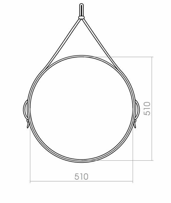 Зеркало Silver Mirrors Kapitan 51x51 см, коричневый