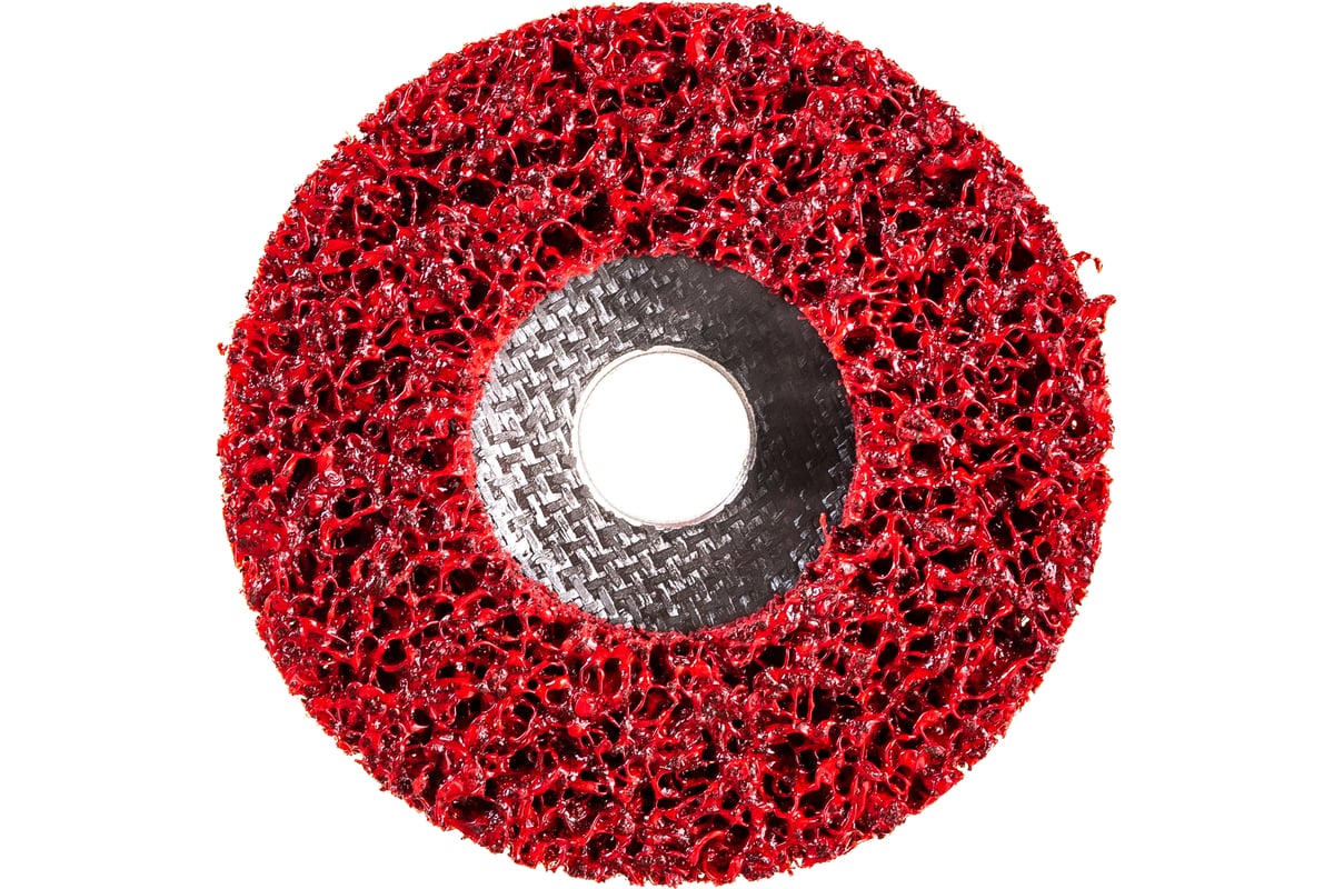 Диск зачистной Clean Strip Red 115х22 мм с фибровой оправкой BlackFox 12575