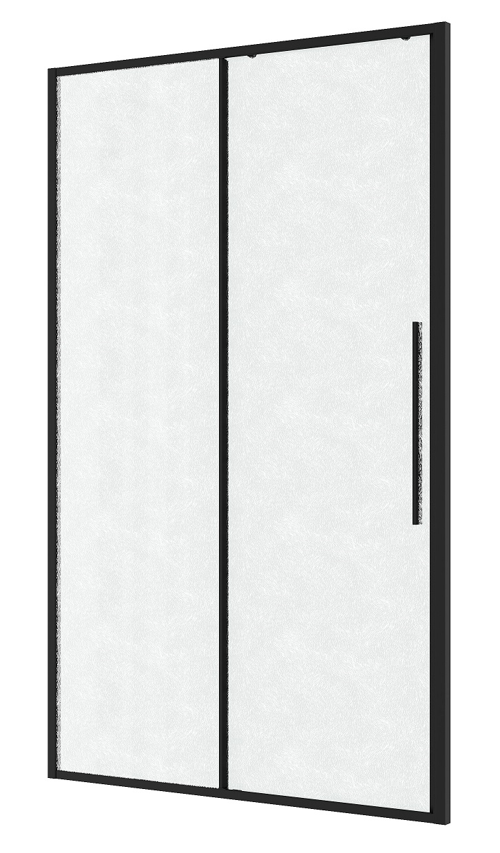 Душевая дверь Niagara Nova 100x195 шиншилла, черный матовый NG-84-L10CHB