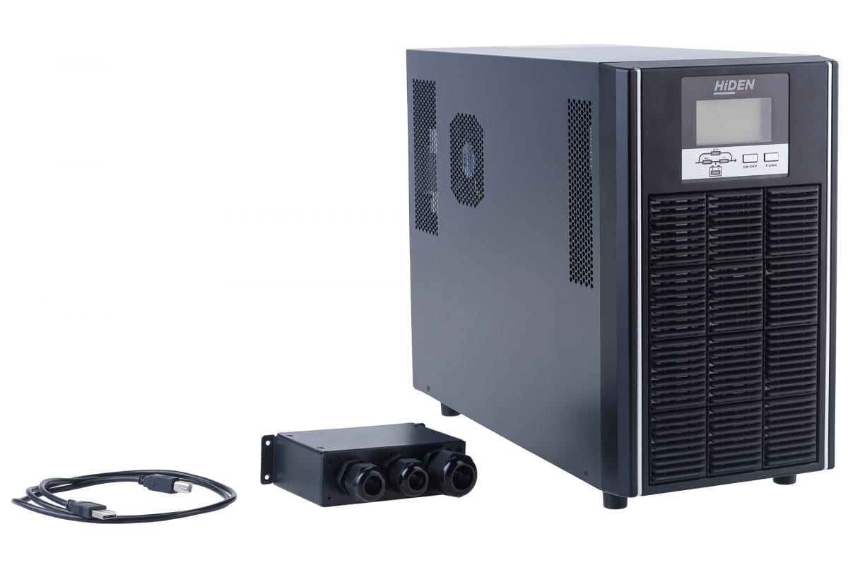 Источник бесперебойного питания Hiden EXPERT 6 kVA/5,4 kW, 16/18/20хАКБ внешние, 96/108/120В, ЗУ 12А UDC9206H-12A