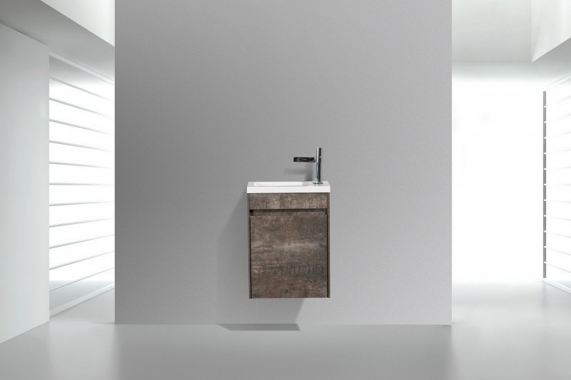 Тумба с раковиной BelBagno Pietra Mini 40 см, левосторонняя, Stone