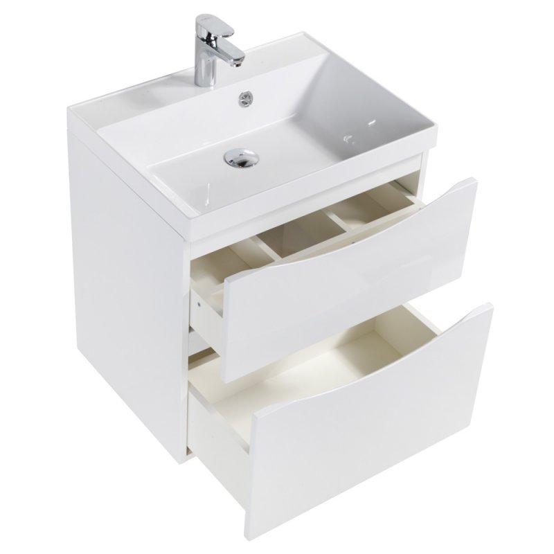 Мебель для ванной BelBagno Marino 60 см, высота 60 см Bianco Lucido