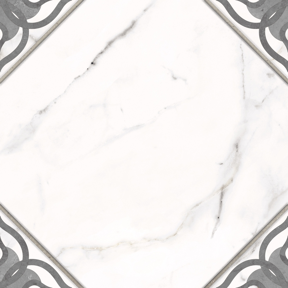 Керамогранит Cersanit Gretta белый узор 29,8х29,8 см, A16064
