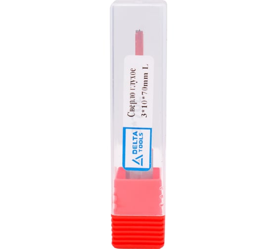 Сверло глухое 3х10х70 мм, левое Deltatools 06-3446