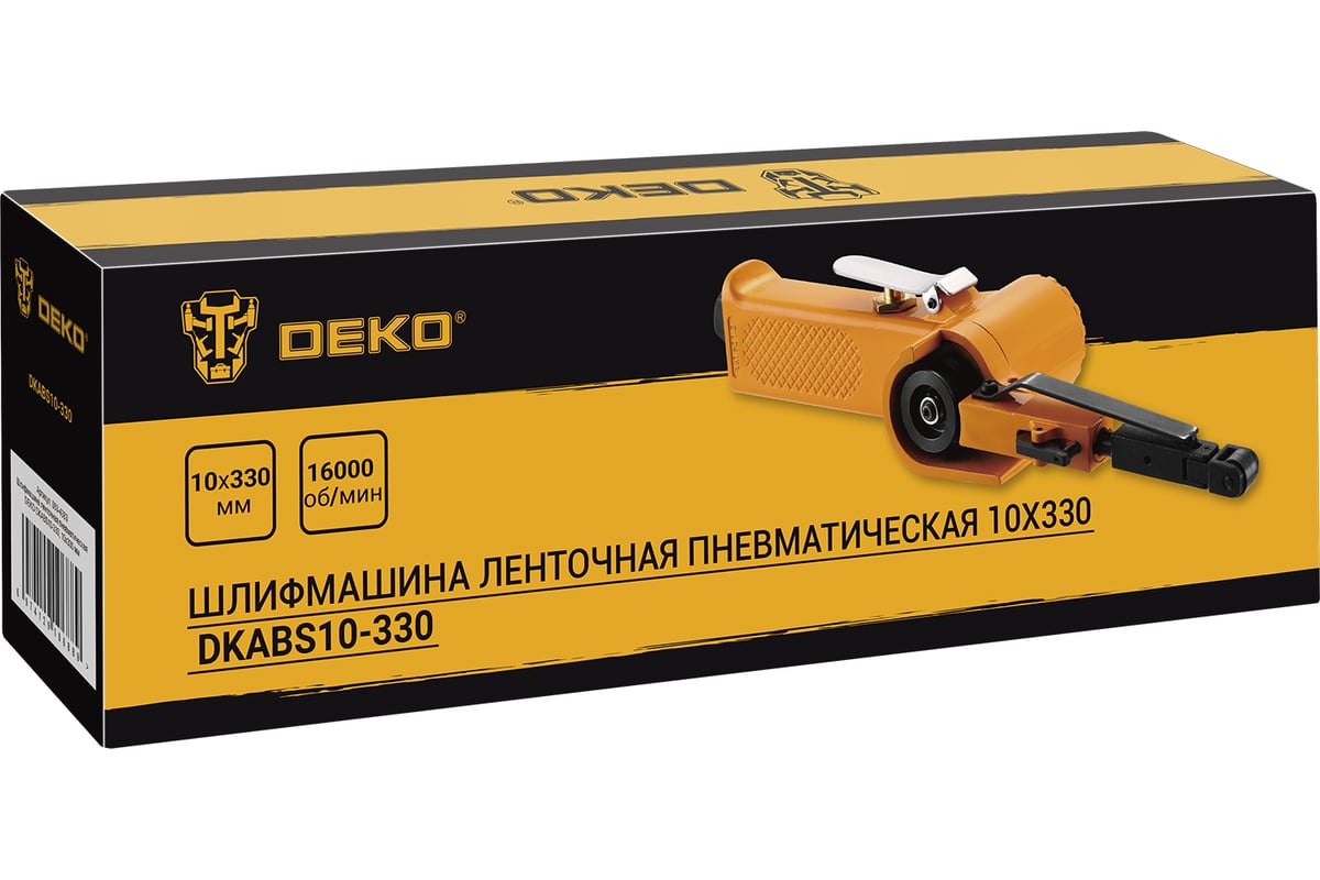 Ленточная пневматическая машина Deko DKABS10-330 10x330 мм 063-4383