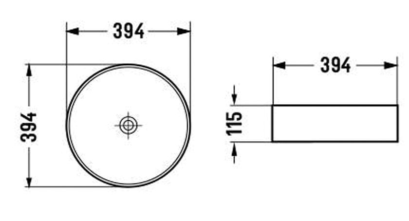 Раковина Vincea VBS-216MB 40 см черный матовый