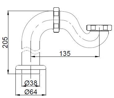 Слив-перелив BelBagno BB567-OVF-CRM хром