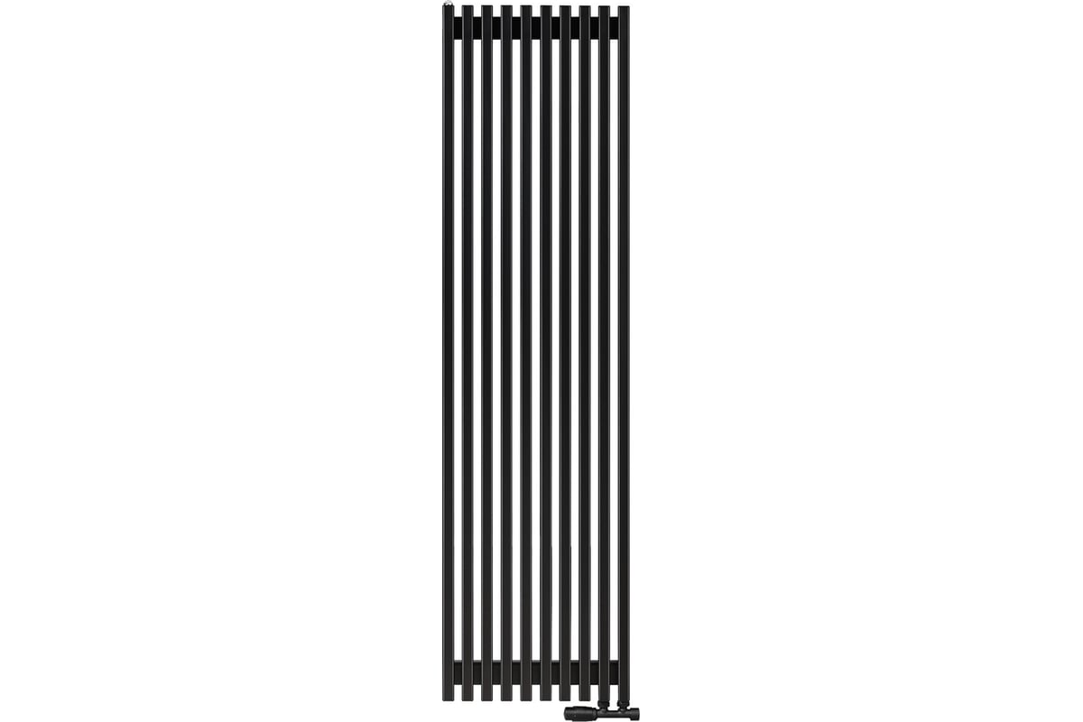 Вертикальный радиатор c нижним подключением, ARBIOLA Compact V 1750-63-10 VR, RAL 9005 матовый черный 257078
