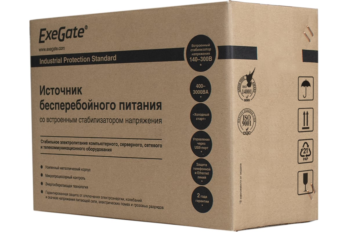 Источник бесперебойного питания Exegate SpecialPro Smart LLB-800.LCD.AVR.C13.RJ.USB <800VA/480W, LCD, AVR, 4хC13, RJ45/11, USB> 285583