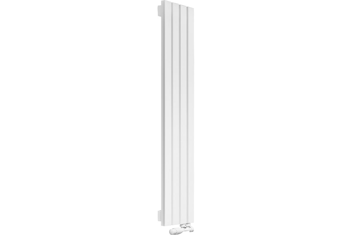 Вертикальный радиатор c нижним подключением, ARBIOLA Liner V 1200-36-04 VR, RAL 9016 матовый белый 255385