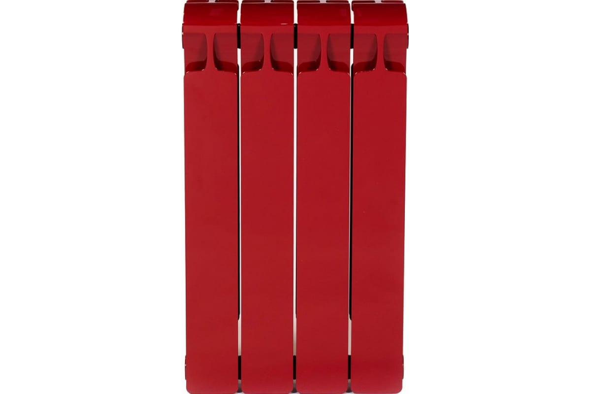 Биметаллический радиатор Rifar Monolit 500-4 Ду 3/4, RAL 3011 БОРДО RM50043/43011