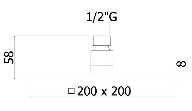 Верхний душ Paffoni Syncro ZSOF075BO + ZSOF063BO белый матовый