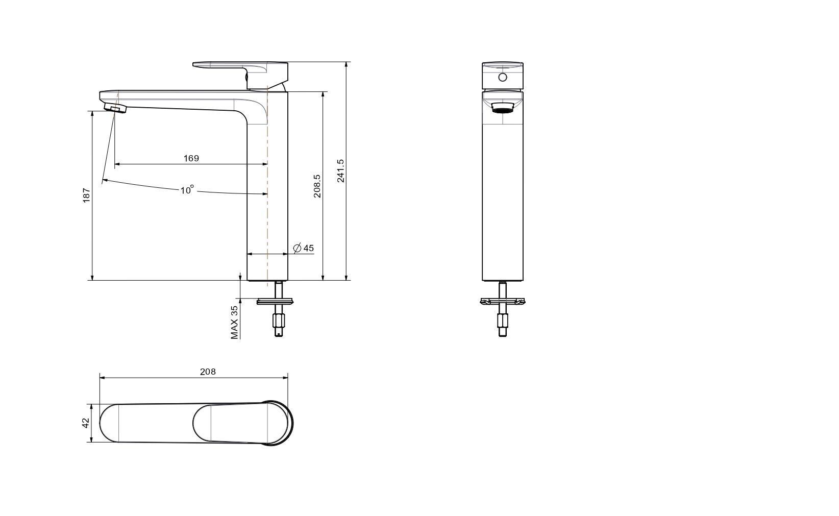 Смеситель для раковины Aquatek Ника AQ1804CR хром