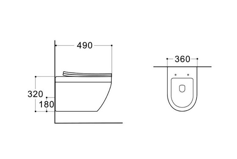 Подвесной унитаз SET Aquatek Лея Т-035 4в1, кнопка оружейная сталь матовая Подвесной унитаз SET Aquatek Лея Т-035 4в1, кнопка оружейная сталь матовая