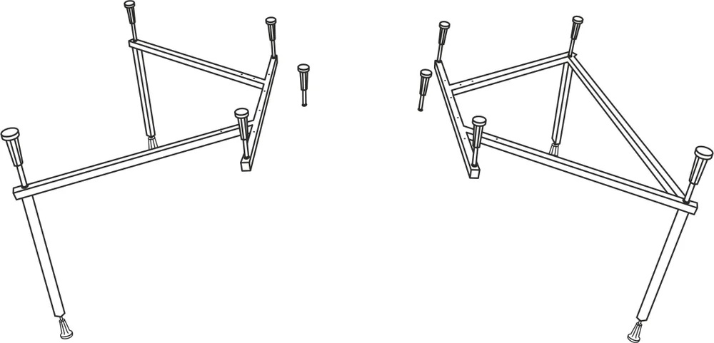 Каркас для ванн Excellent MR-09 Crown Lux