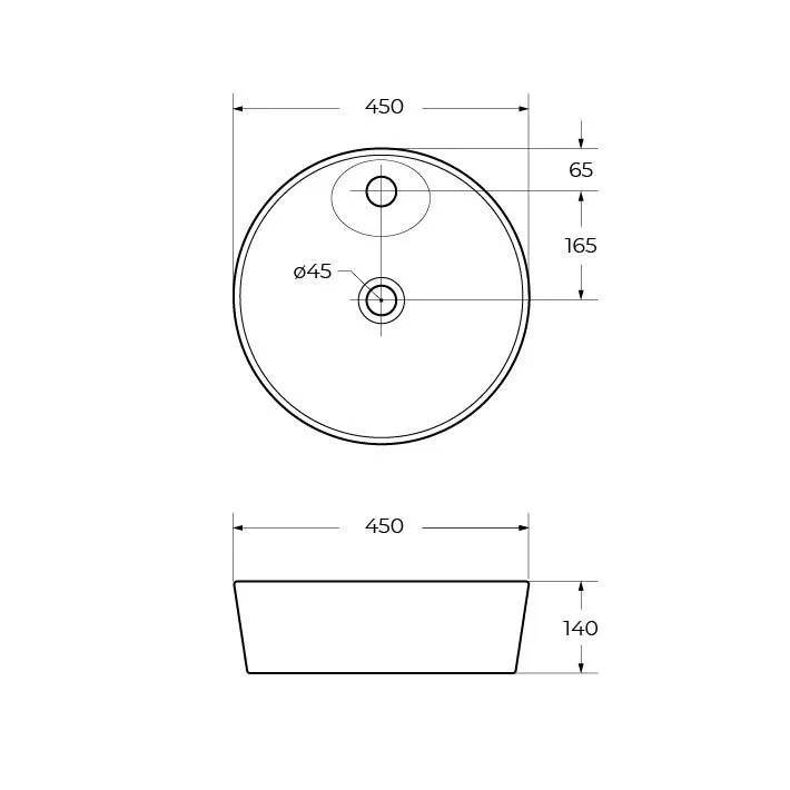 Раковина BelBagno BB1306 45 см