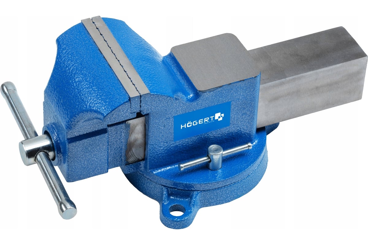 Слесарные тиски Hoegert Technik поворотные, 150 мм HT3B618