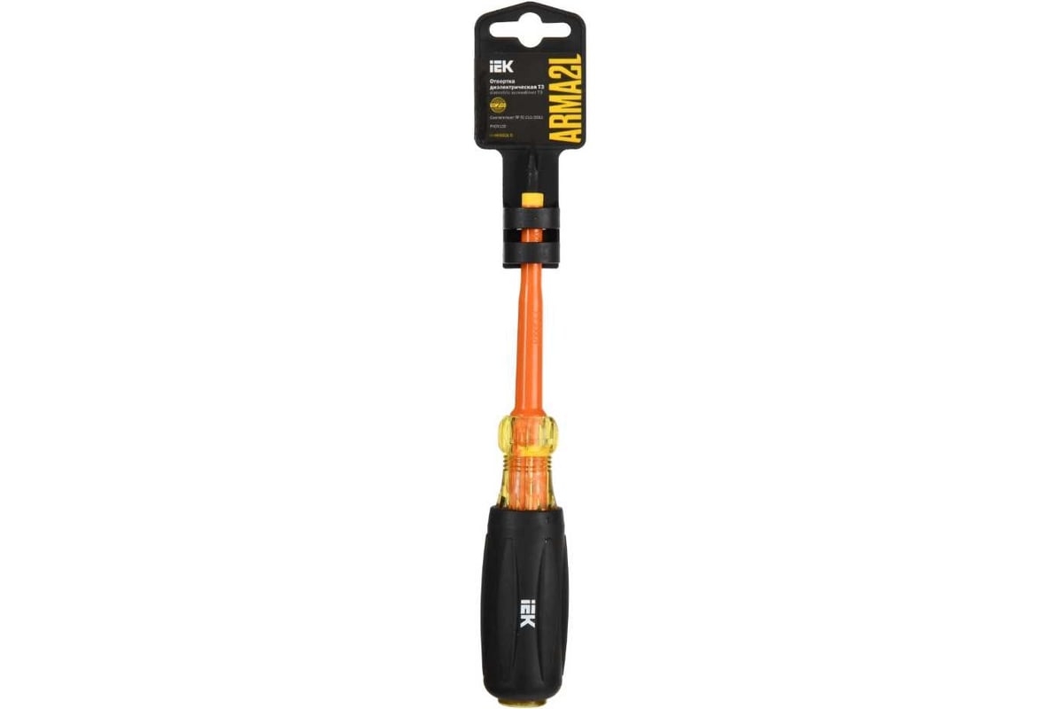 Отвертка IEK Arma2l 5 диэлектрическая ph2x100 т3 A2L5-SC30-T3-PH-20-100