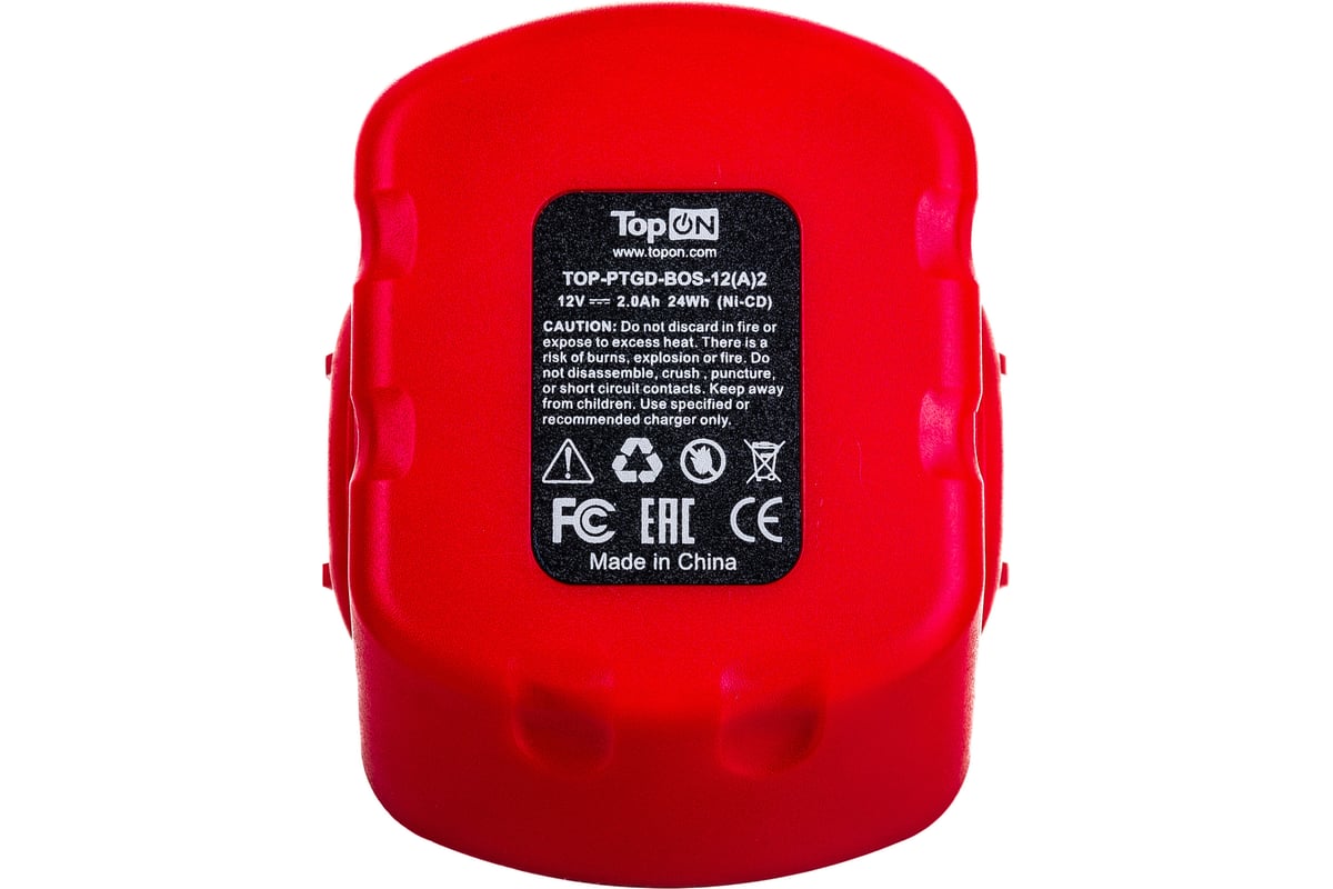Аккумулятор для электроинструмента Bosch (Ni-Mh, 12В, 2Ач) Topon PN: 2 607 335 684 TOP-PTGD-BOS-12-2